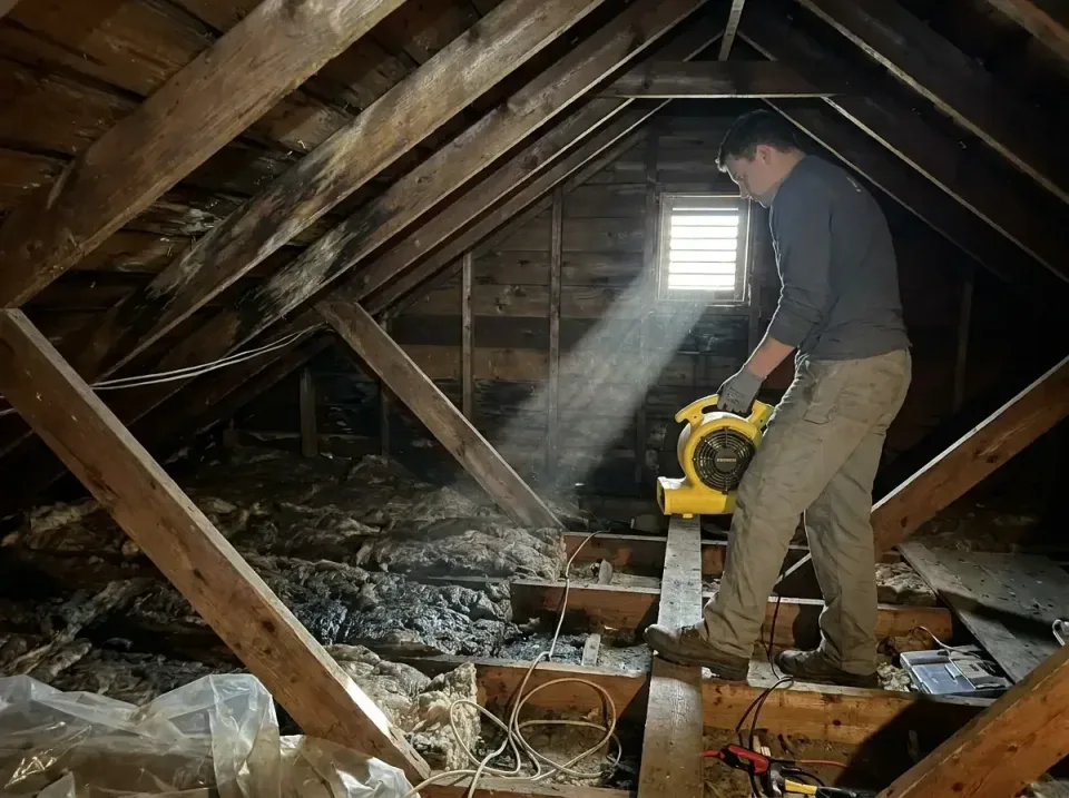 attic-water-damage-drying-proc-007 — frequently asked questions, Emergency Water Extraction & 24/7 Flood Response in Fairhop…